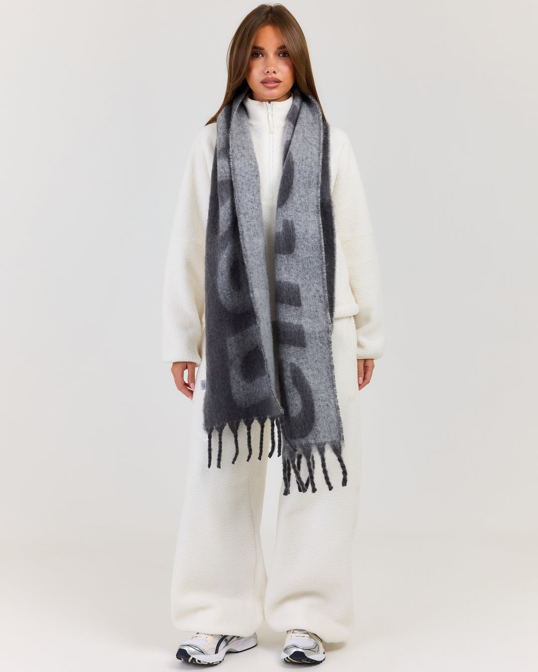 EE Reversible Scarf - Grey