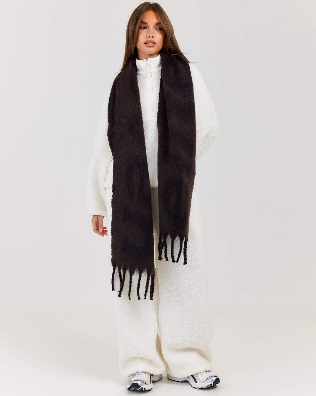 EE Reversible Scarf - Coffee Bean