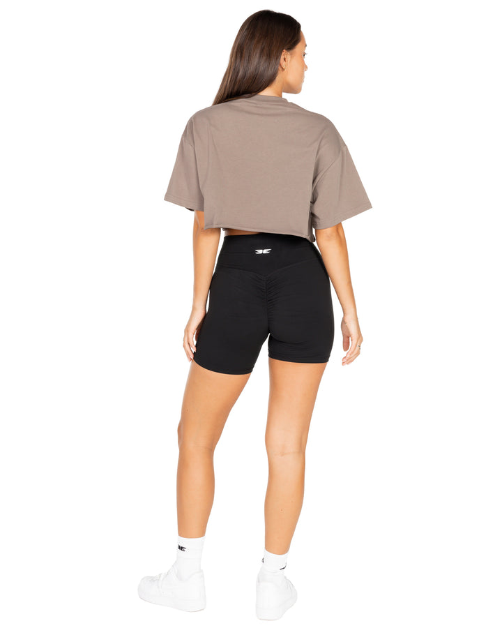 Women's Classic Cropped Tee - Cement