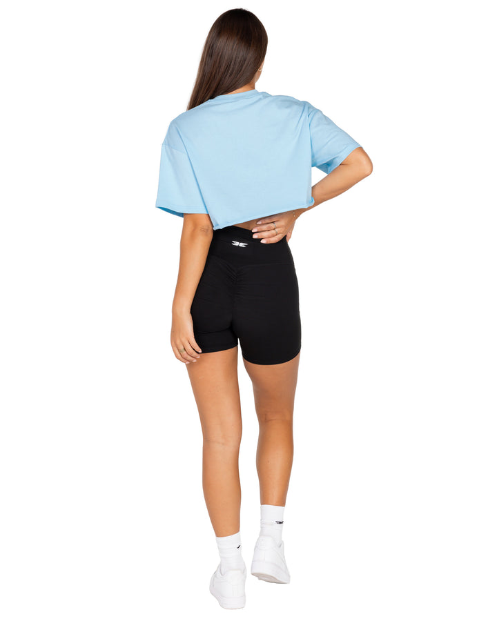 Women's Classic Cropped Tee - Sky Blue