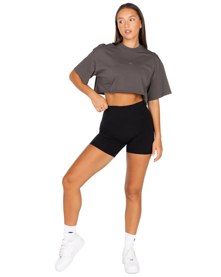 Women's Classic Cropped Tee - Slate