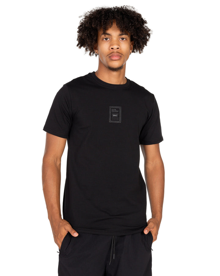 Double E Fitted Tee - Black / Black