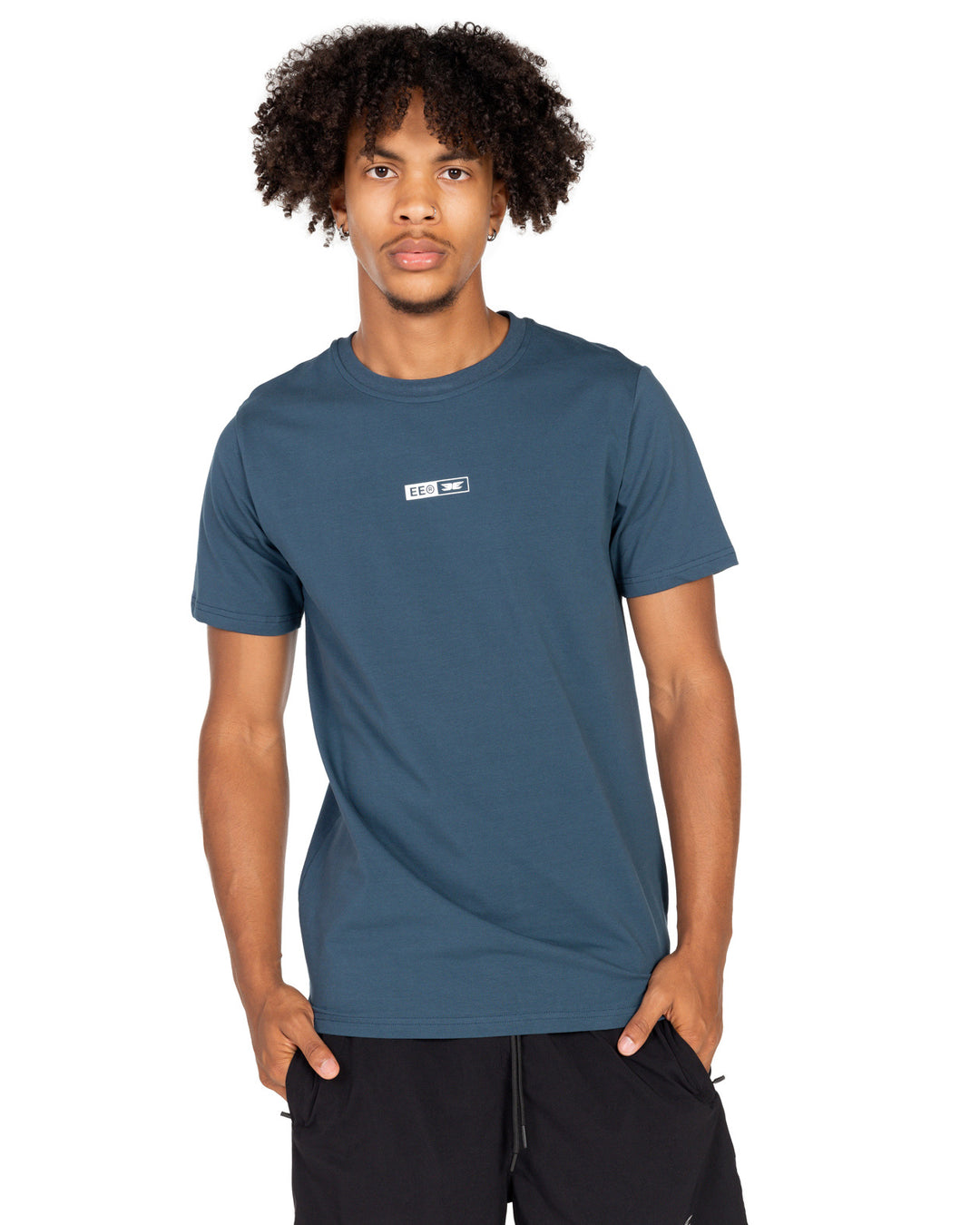 Staple Fitted Tee - Deep Blue