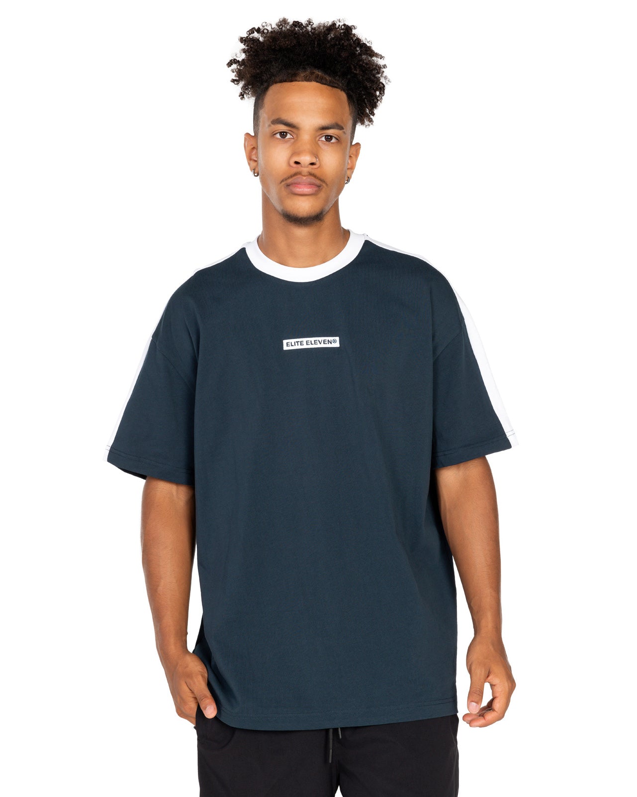 Oversized Panel Tee - Navy – Elite Eleven