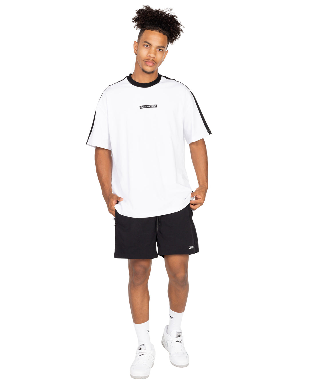 Oversized Panel Tee - White