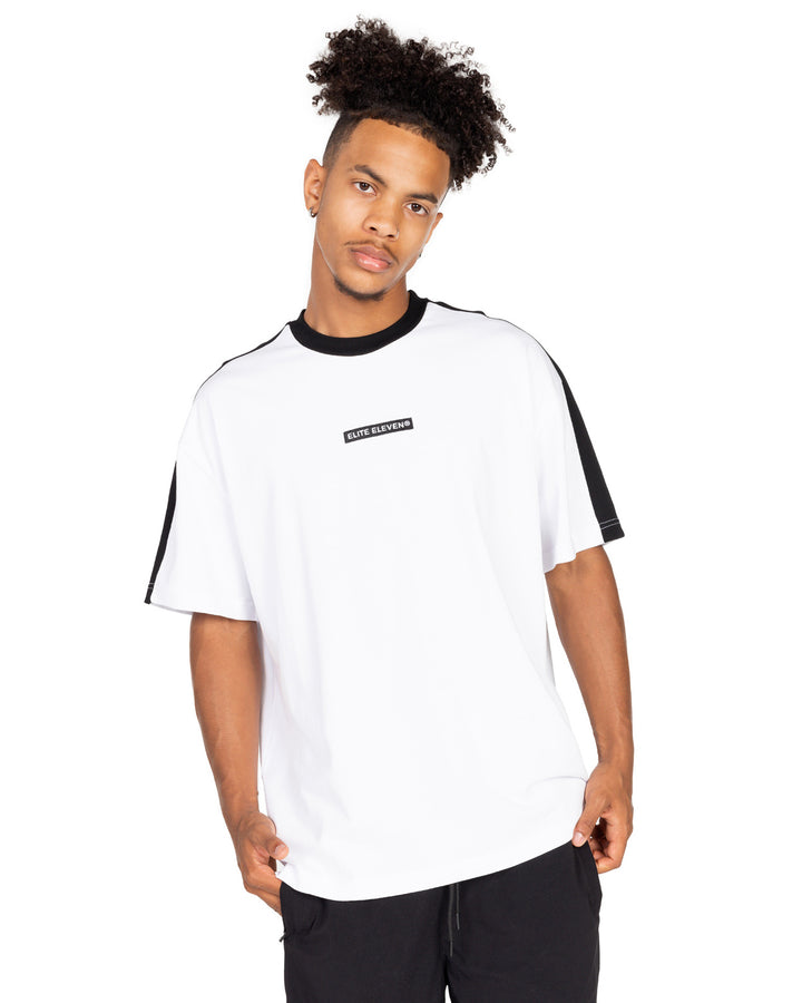 Oversized Panel Tee - White