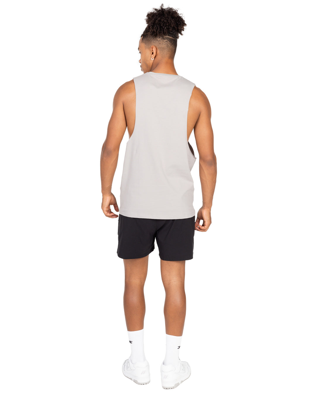 Staple Drop Arm Tank - Light Grey