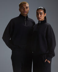Premium Heavyweight Unisex 1/4 Zip - Black