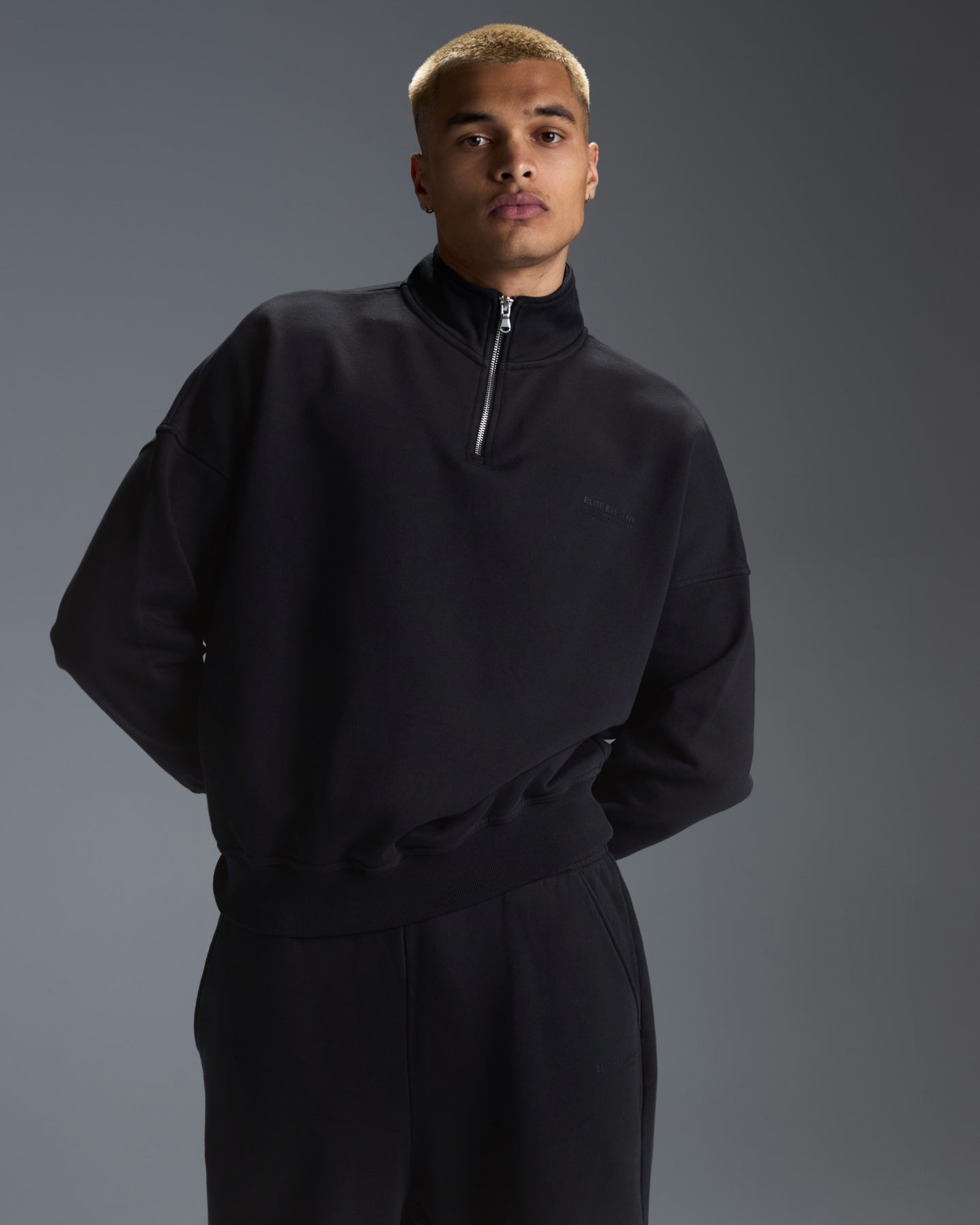 Premium Heavyweight Unisex 1/4 Zip - Black – Elite Eleven