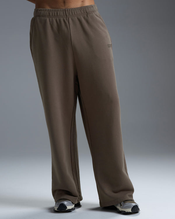 Premium Heavyweight Men's Straight Leg Pants - Dark Taupe