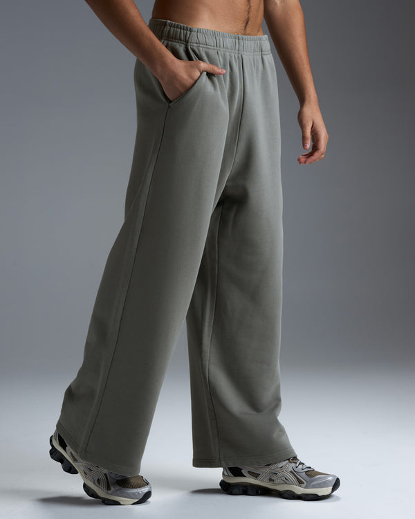 Premium Heavyweight Men's Straight Leg Pants - Fog Green