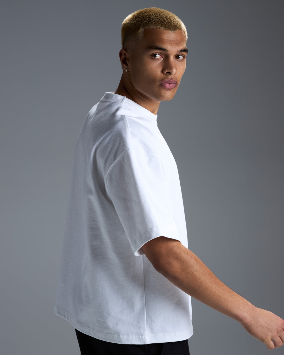 Men's Premium Oversized Cotton Boxy Tee - White