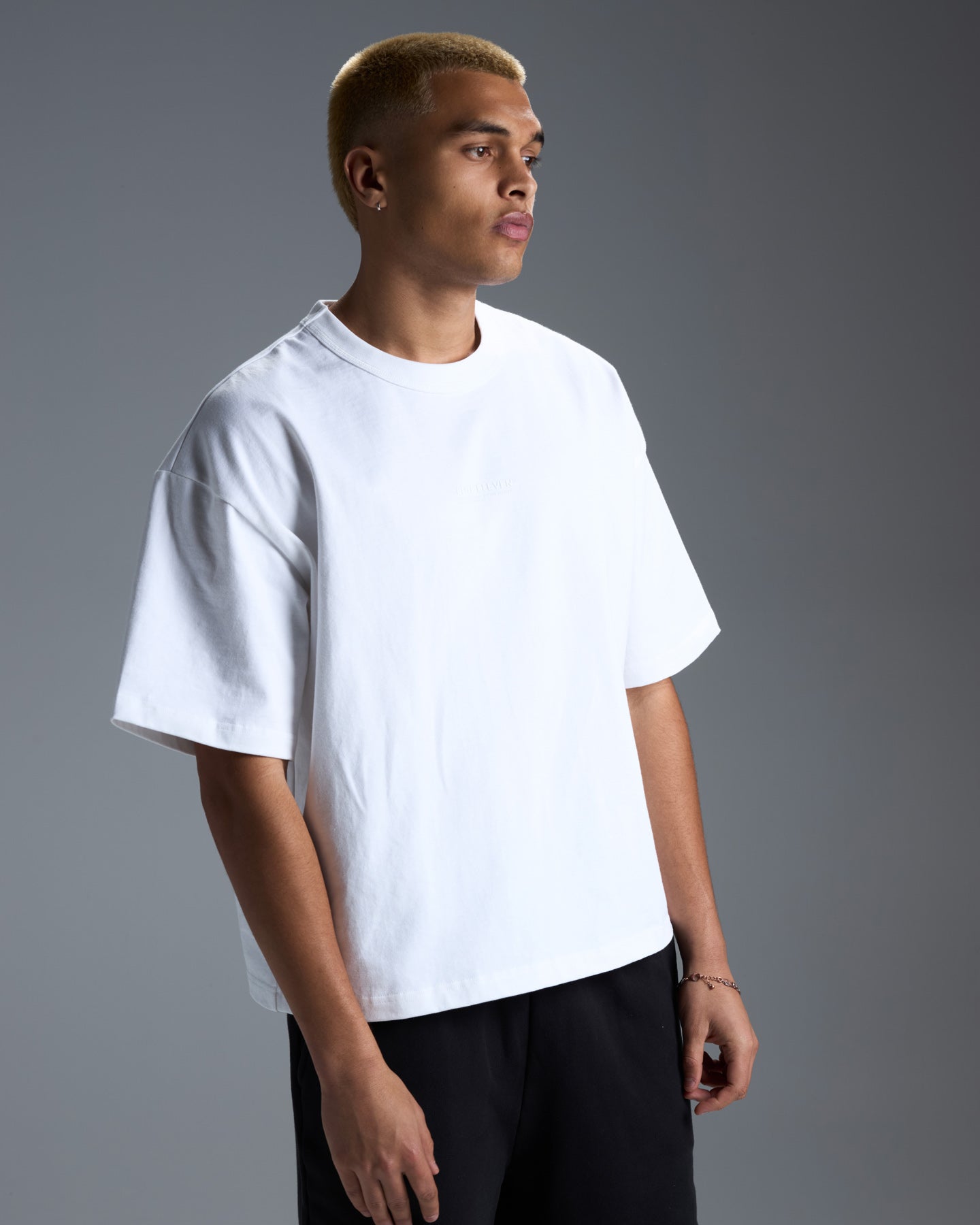 Men's Premium Oversized Cotton Boxy Tee - White – Elite Eleven