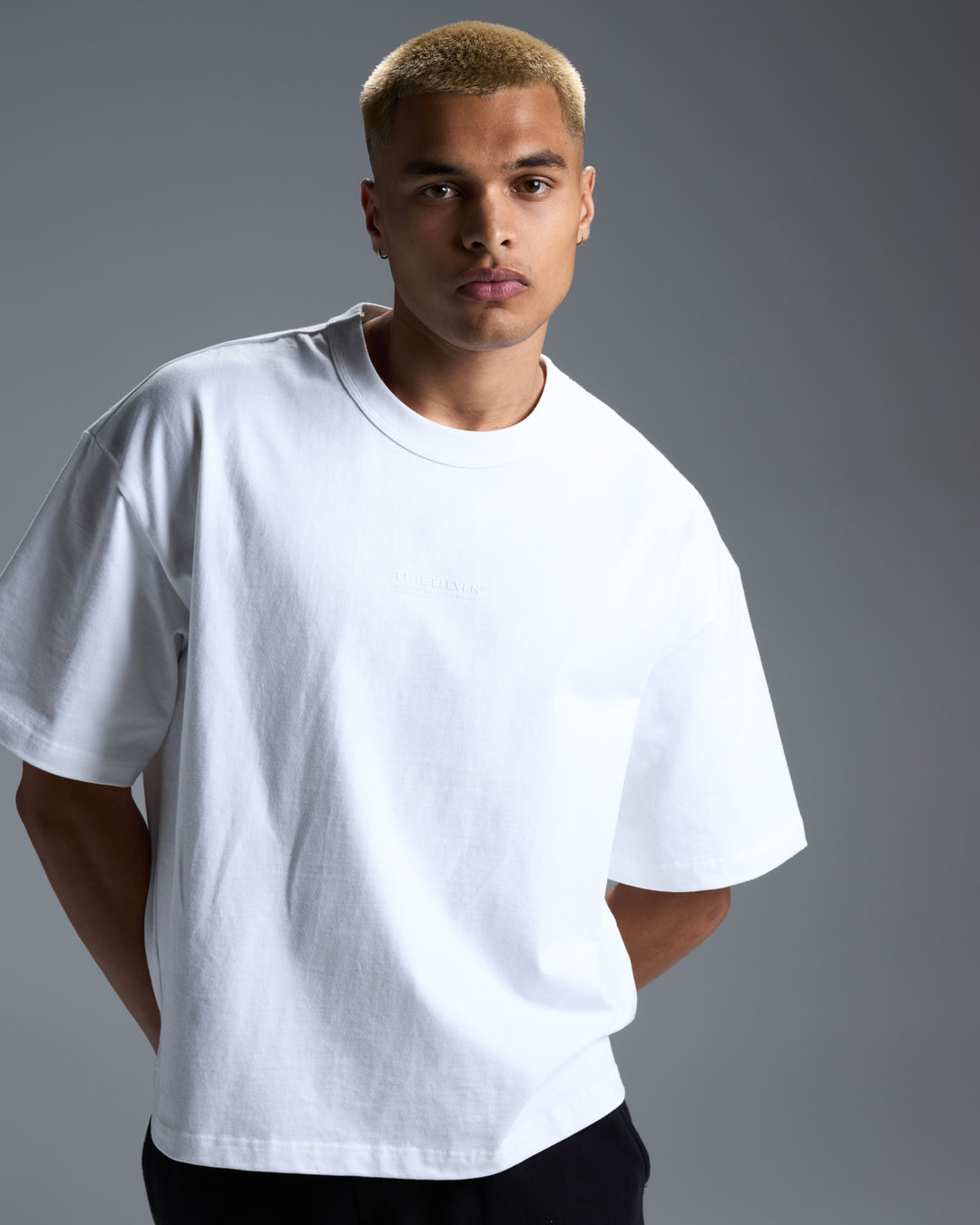 Men's Premium Oversized Cotton Boxy Tee - White