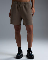 Premium Heavyweight Women's Shorts - Dark Taupe