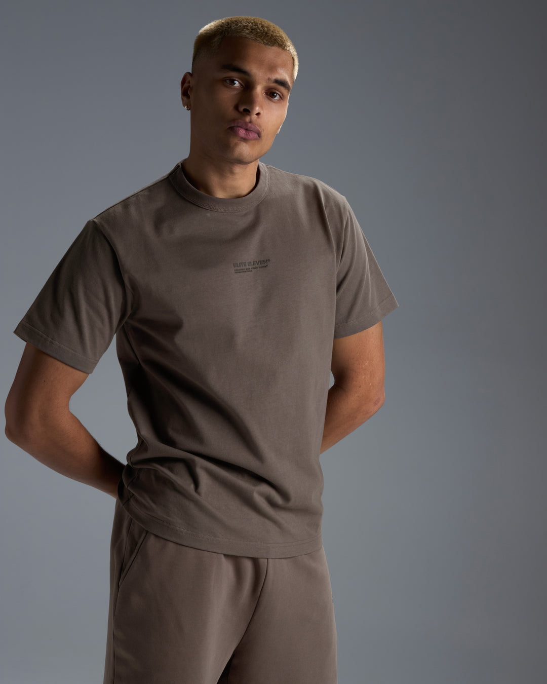 Men's Premium Cotton Boxy Tee - Dark Taupe