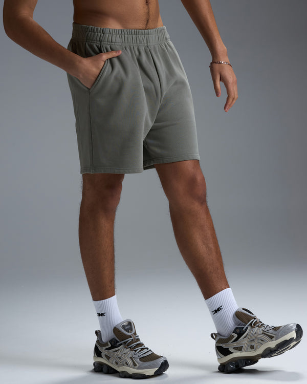 Premium Heavyweight Men's Shorts - Fog Green