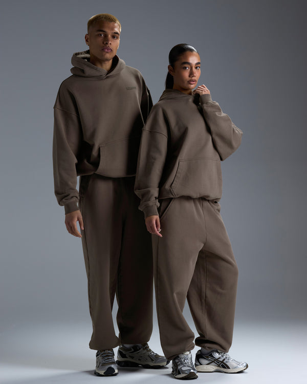 Premium Heavyweight Oversized Joggers - Dark Taupe