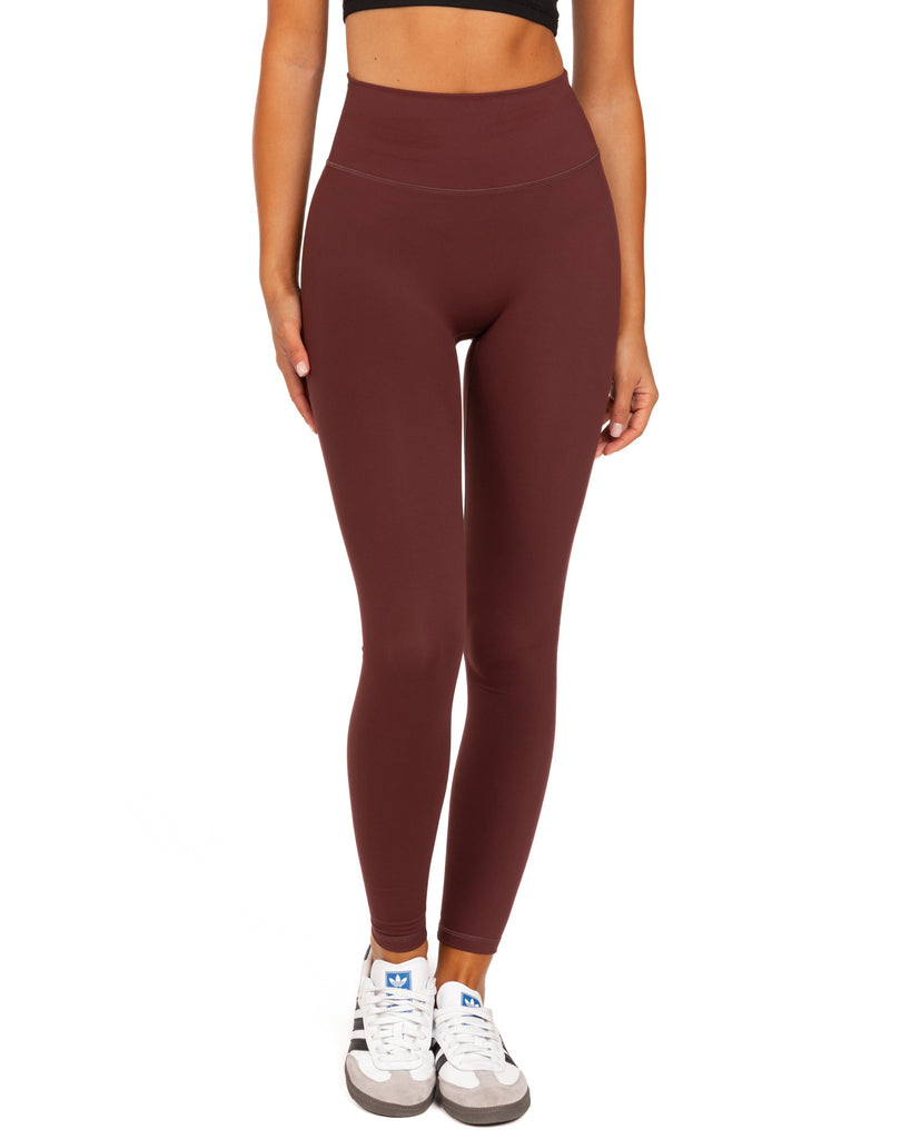 Aura SF Leggings - Decadent Chocolate – Elite Eleven