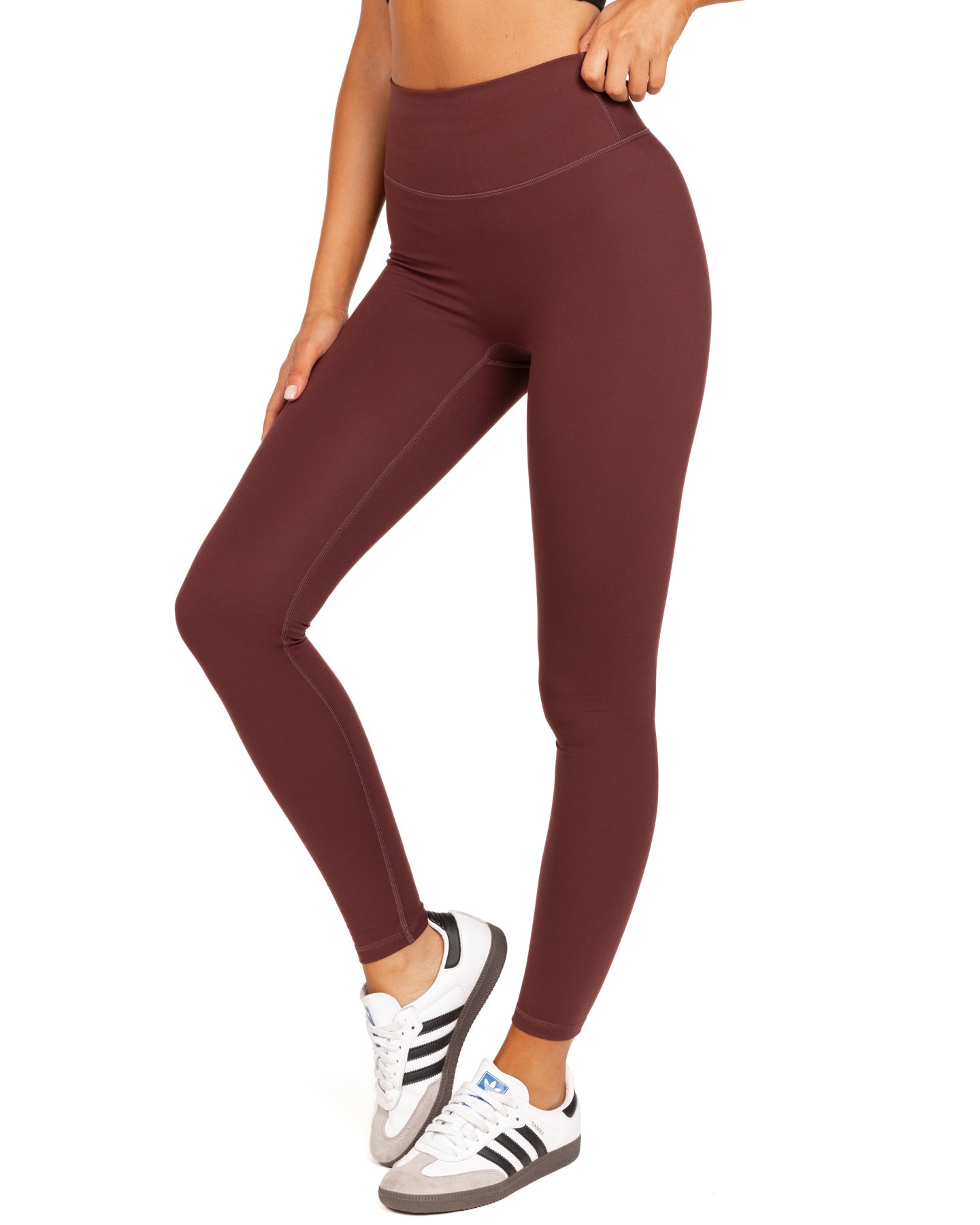 Aura SF Leggings - Decadent Chocolate – Elite Eleven