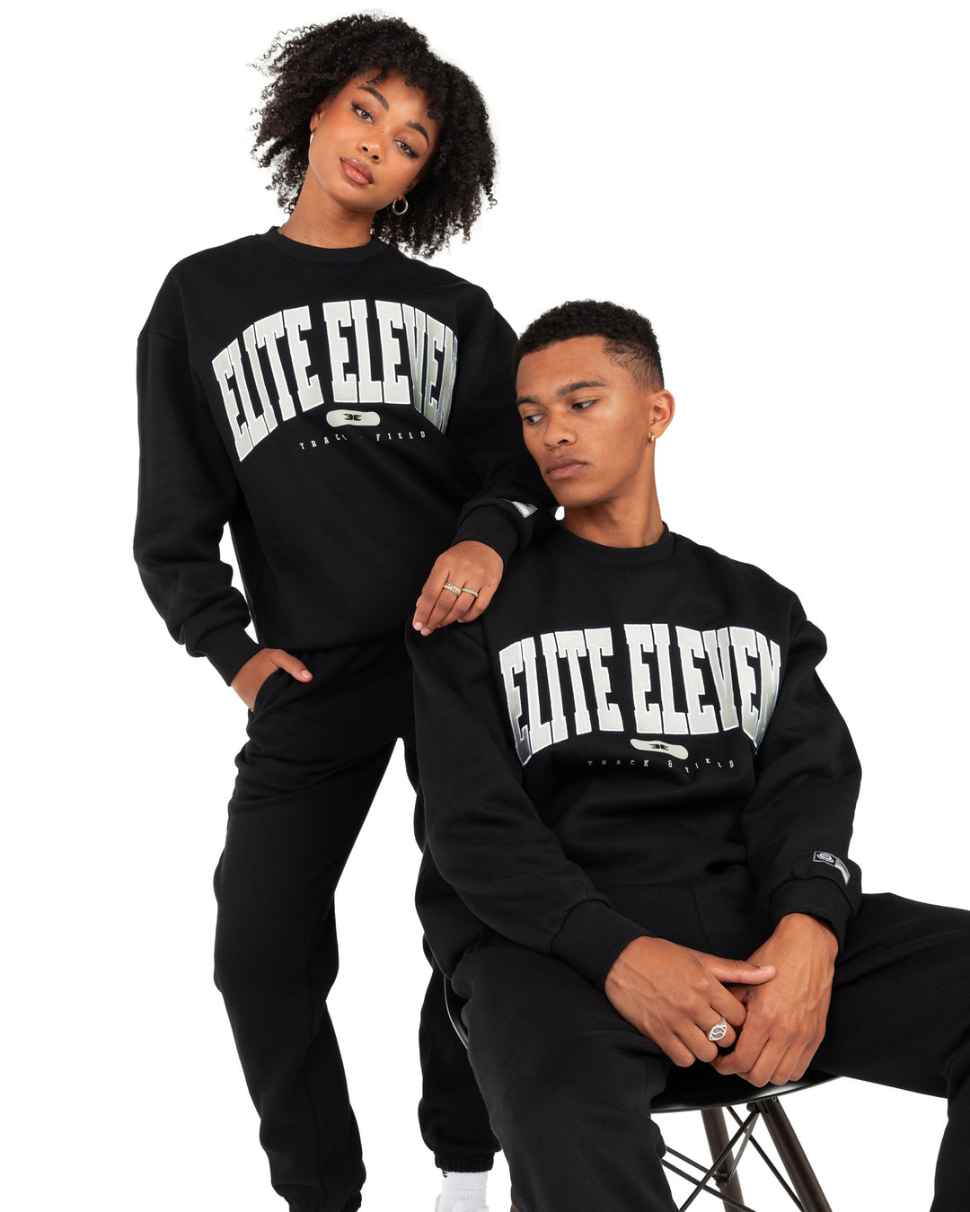 Track & Field Crewneck - Black