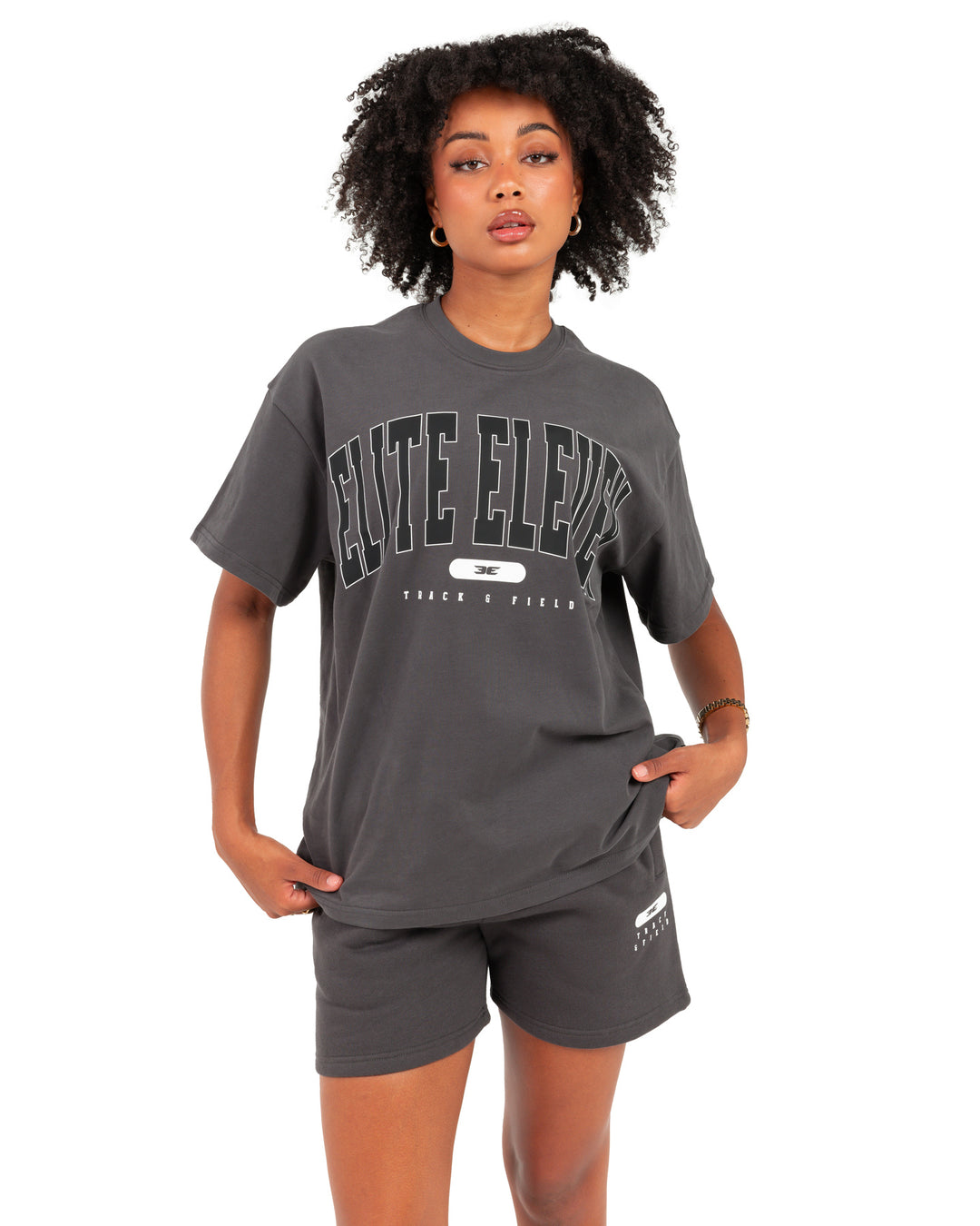 Women's Track & Field Oversized Tee - Slate