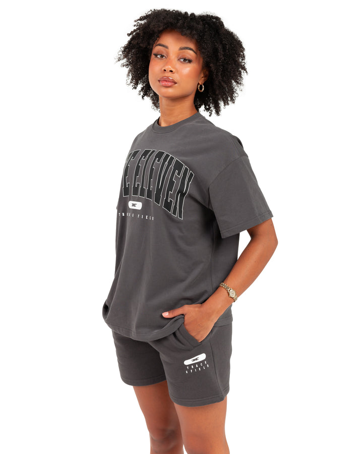 Women's Track & Field Oversized Tee - Slate