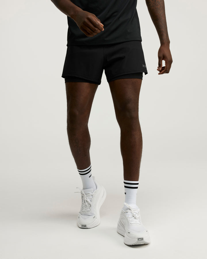Men's Ultra 2 in 1 Shorts - Black