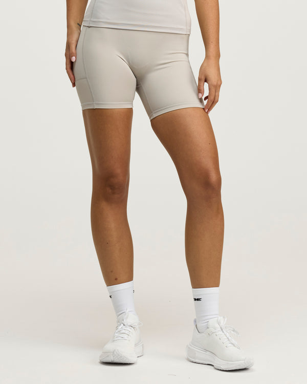 PerForm Pocket Shorts - Stone Grey