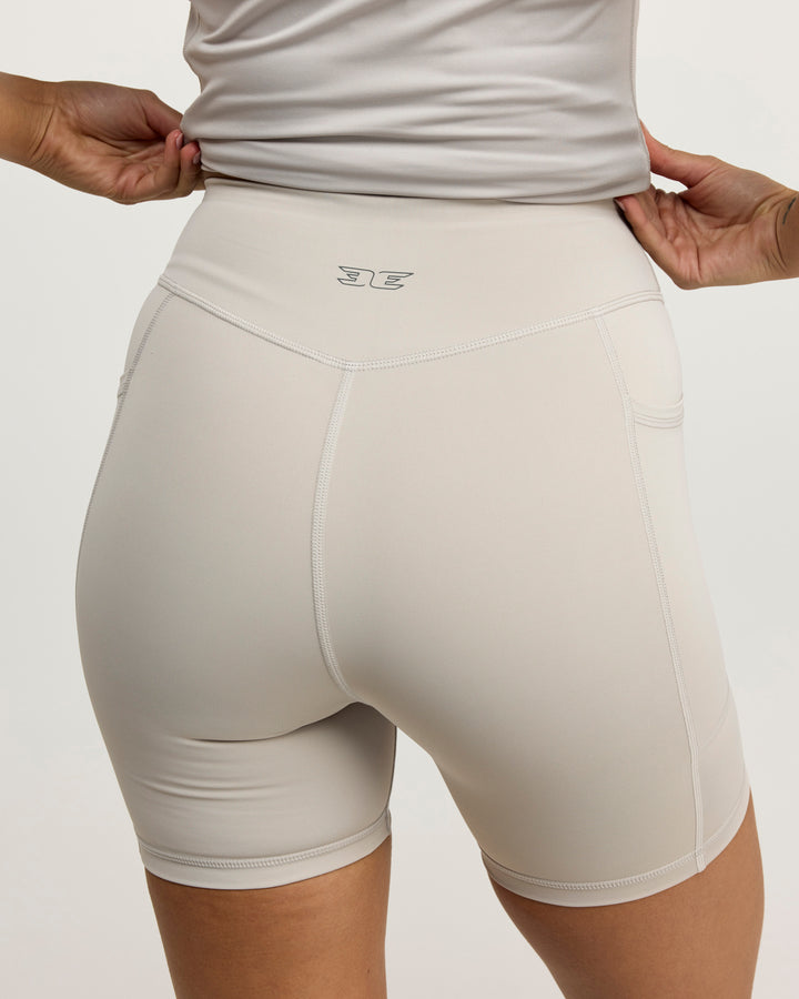PerForm Pocket Shorts - Stone Grey