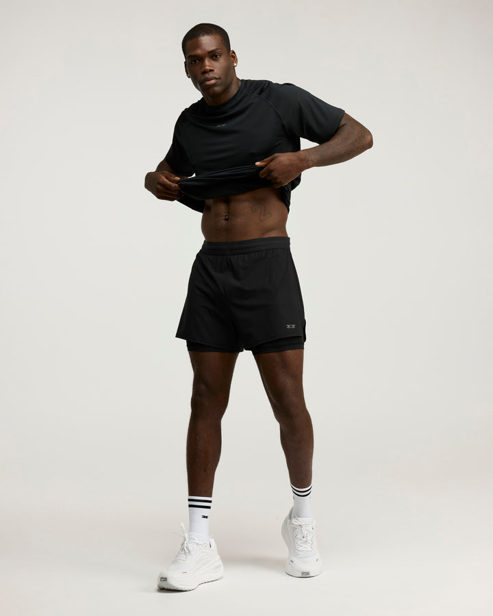Men's Ultra 2 in 1 Shorts - Black