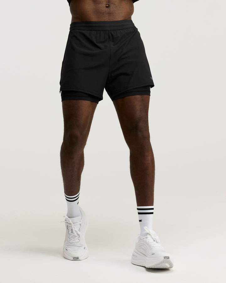 Men's Ultra 2 in 1 Shorts - Black