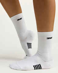 Performance Socks - Black/White (No Stripe)
