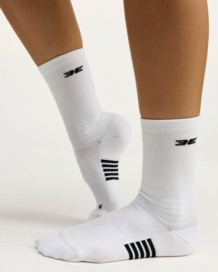 Performance Socks - Black/White (No Stripe)