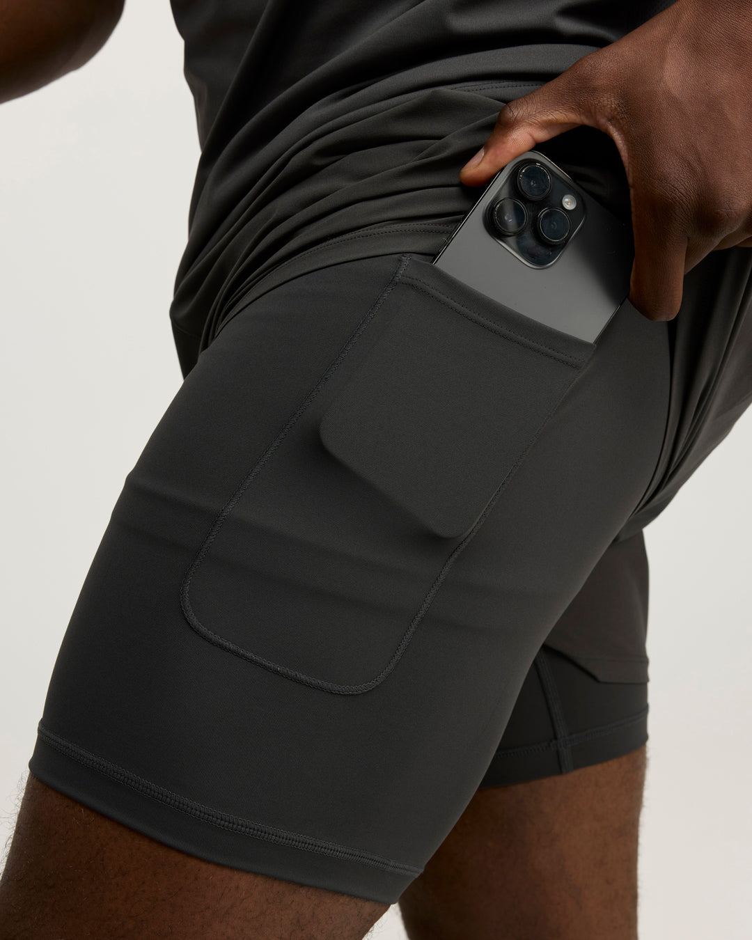 Men's Ultra 2 in 1 Shorts - Charcoal