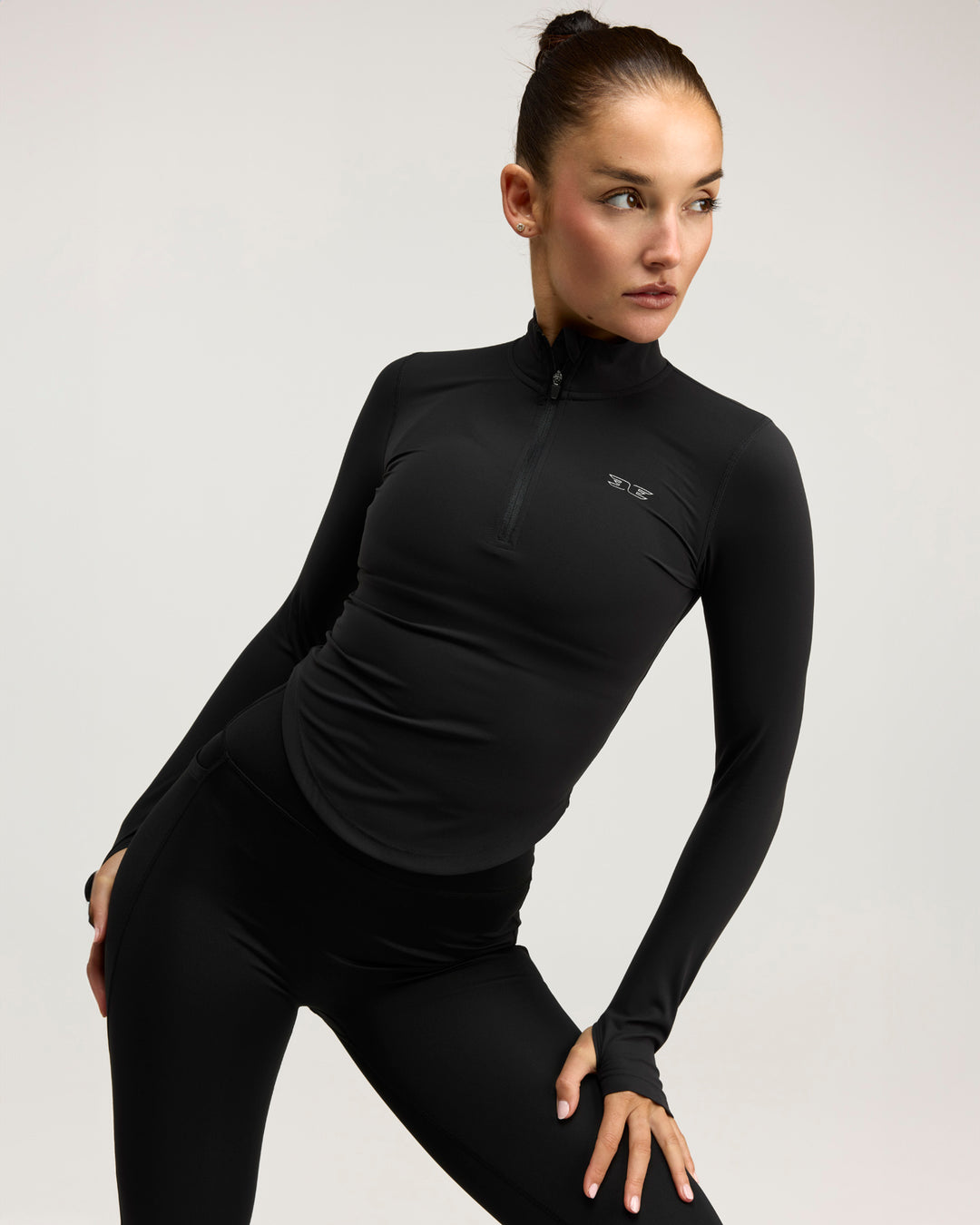 ProSport Lite Curved 1/4 Zip - Black