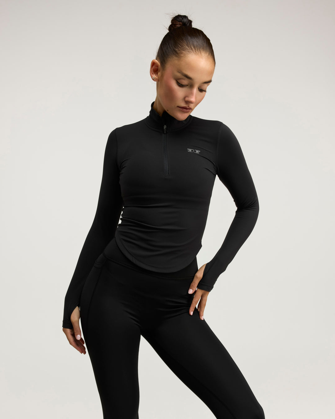 ProSport Lite Curved 1/4 Zip - Black