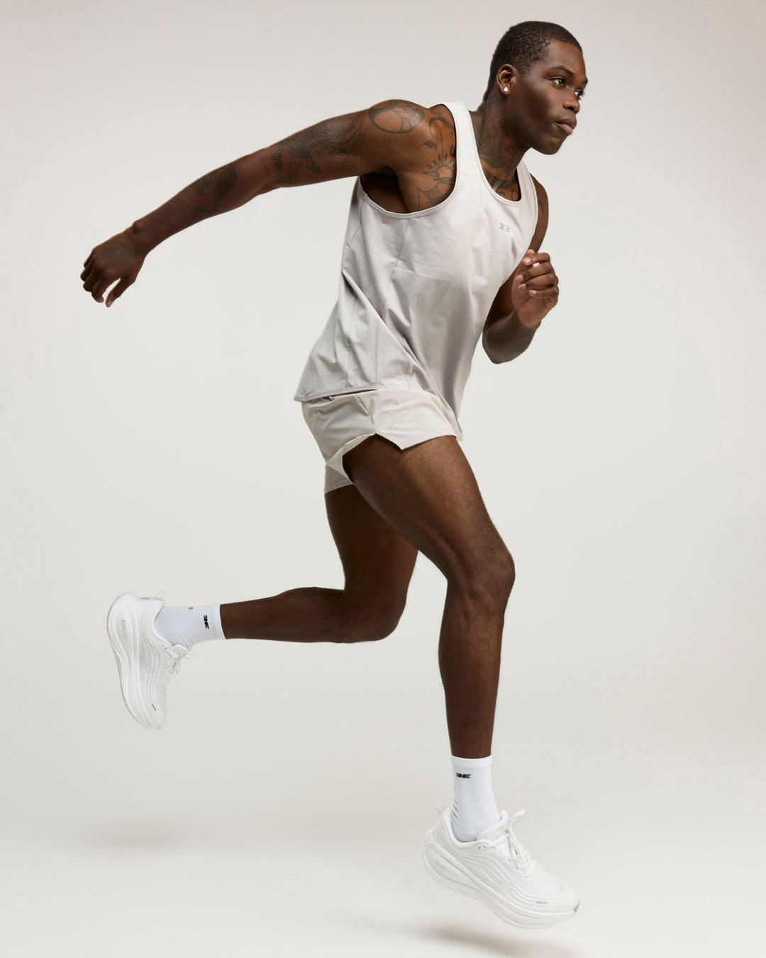 Men's ProSport Singlet - Stone Grey
