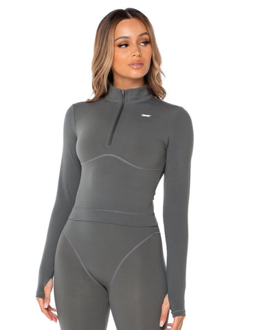 Aura Long Sleeve - Steel Grey – Elite Eleven