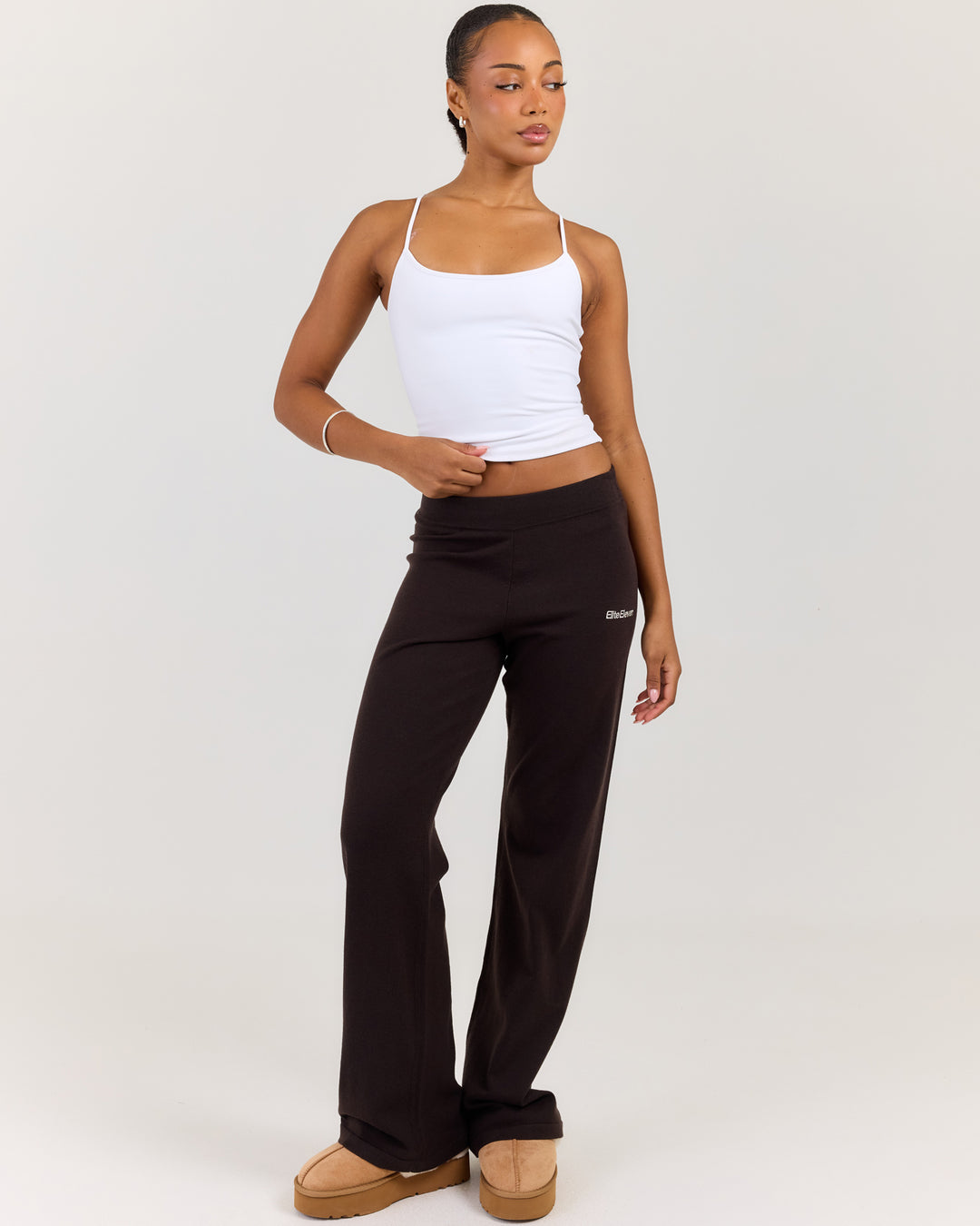 Lite Knit Pants - Coffee Bean