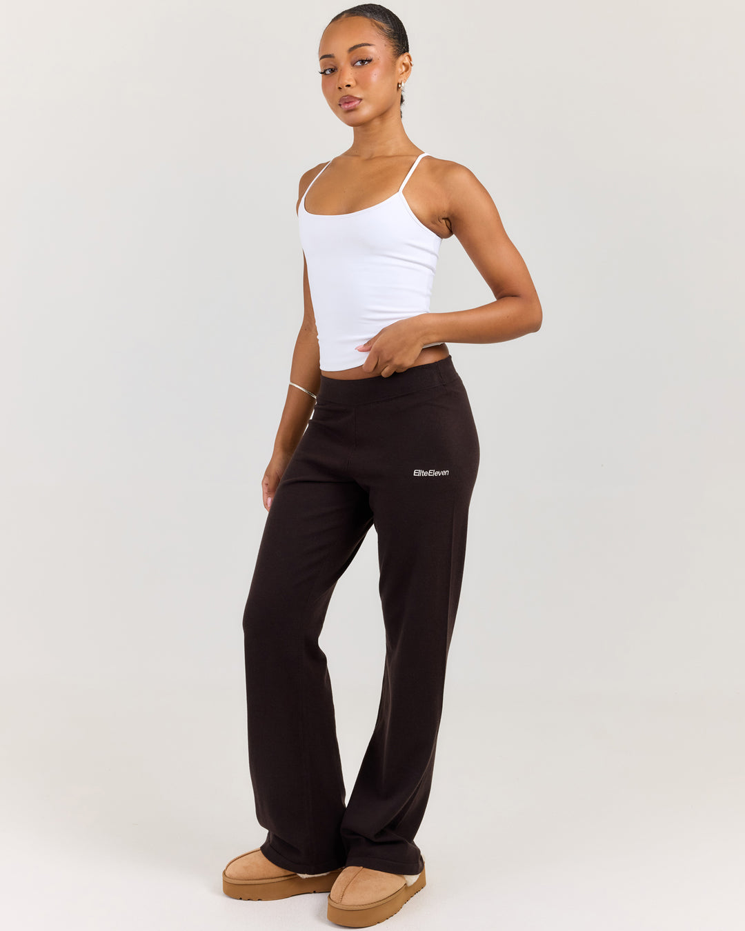 Lite Knit Pants - Coffee Bean