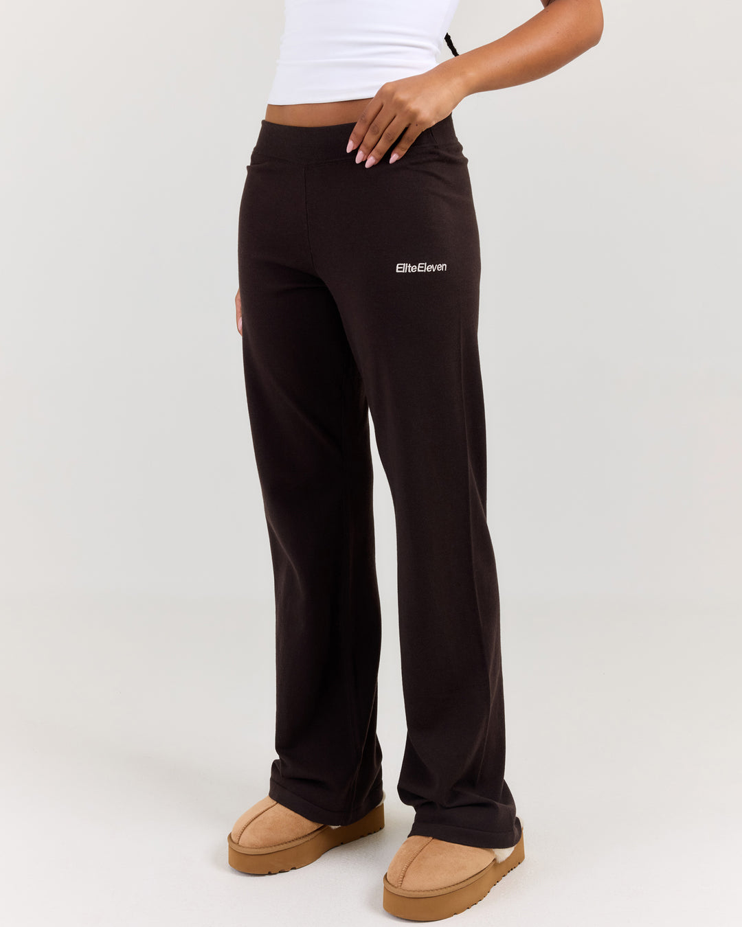 Lite Knit Pants - Coffee Bean