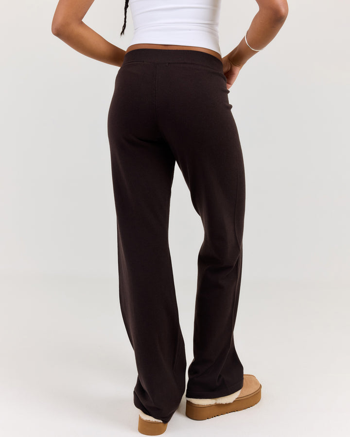 Lite Knit Pants - Coffee Bean