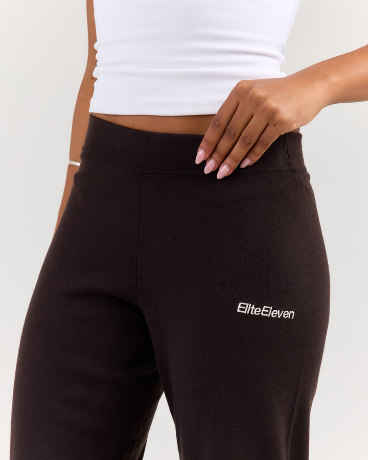 Lite Knit Pants - Coffee Bean