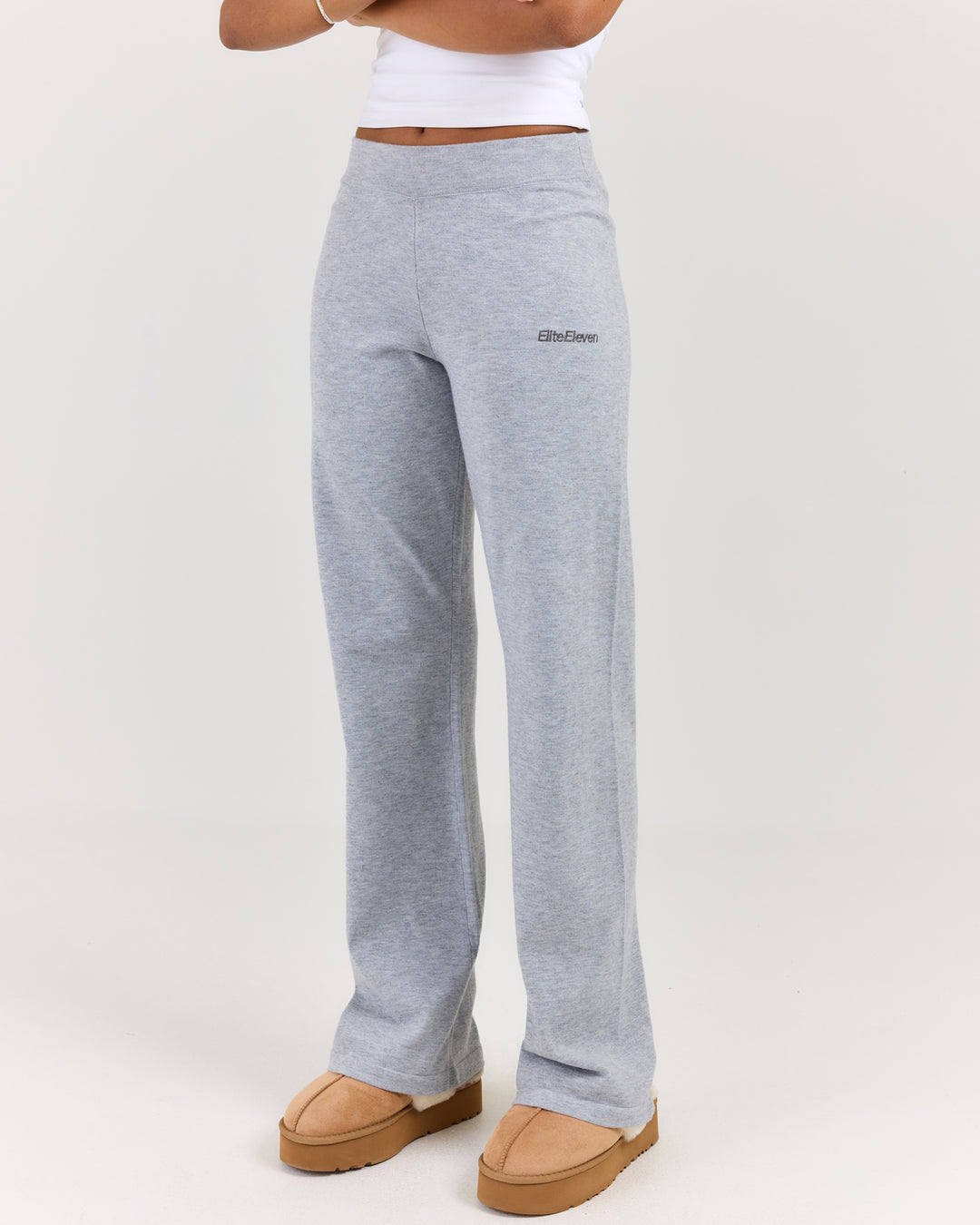Lite Knit Pants - Grey Marle