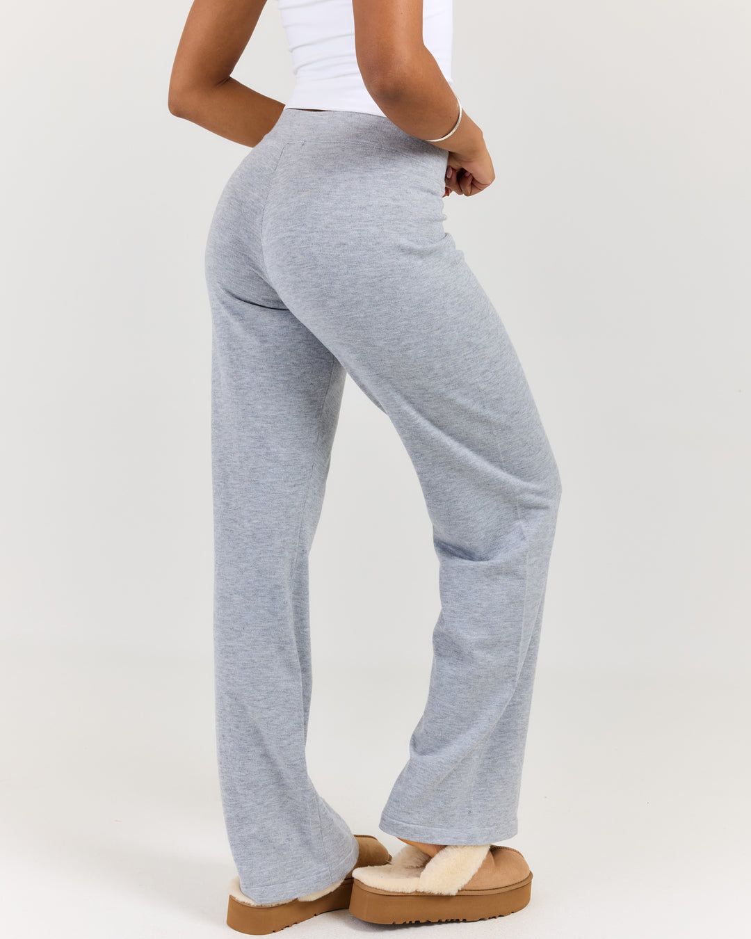 Lite Knit Pants - Grey Marle