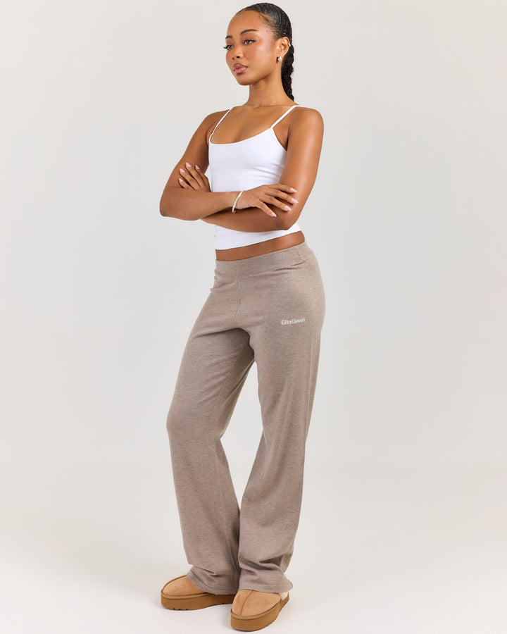 Lite Knit Pants - Toasted Cashew