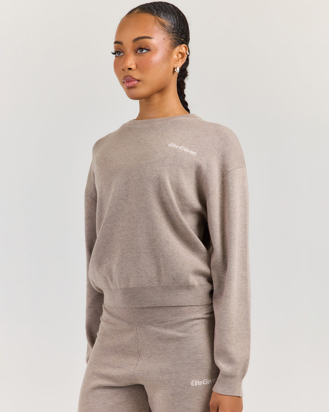 Lite Knit Crewneck - Toasted Cashew