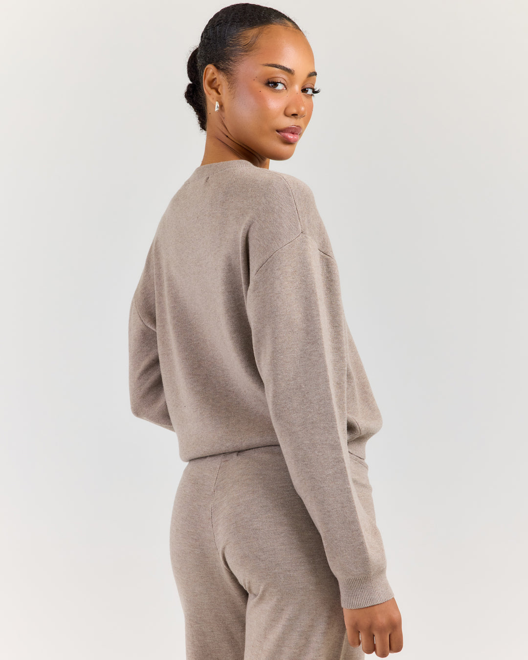 Lite Knit Crewneck - Toasted Cashew