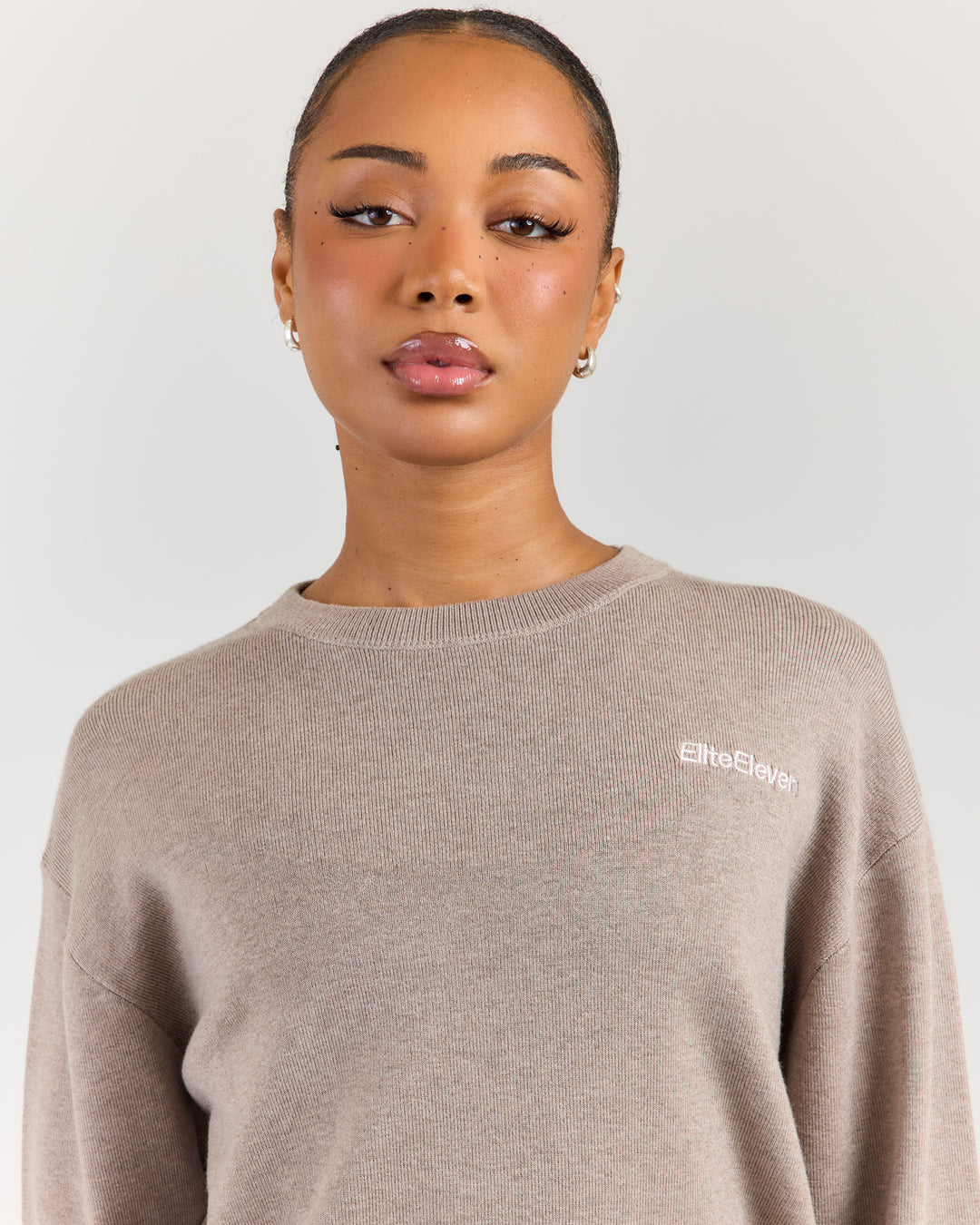 Lite Knit Crewneck - Toasted Cashew